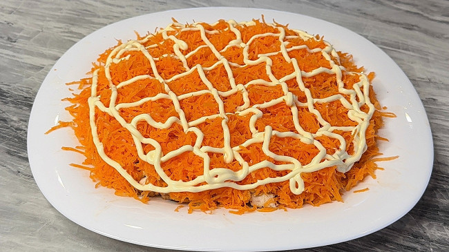 Фото шага рецепта Салат с курицей и апельсинами: яркий и вкусный рецепт 188065 шаг 4