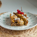 Фотография рецепта Шарлотка с яблоками, бананами и корицей автор Anny_Kashuba