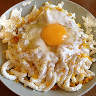 Творожная запеканка с апельсиновой цедрой и орехами