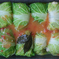 Фотография рецепта Запеченные голубцы из пекинской капусты с курицей автор Clumsy Kettle
