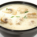 Фотография рецепта Острый суп с курицей, кокосовым молоком и корнем галангала автор Анастасия Зотова
