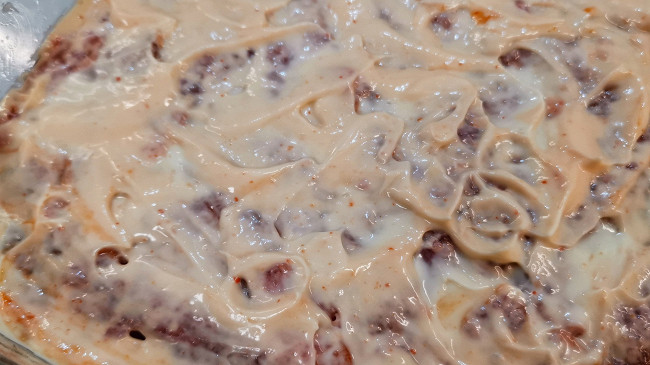 Фото шага рецепта Мясной пирог с сыром и помидорами 151956 шаг 5