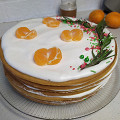 Фотография рецепта Медовик в стиле naked cake автор ЮЛИЯ ТИМОФЕЕВА