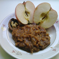 Фотография рецепта Фруктовое пюре из компотной гущи с медом и орехами автор Татьяна Демченко