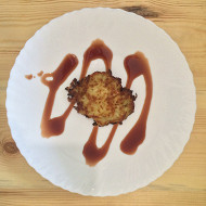 Драники с сыром и чесноком