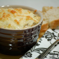 Жюльен с курицей и шампиньонами