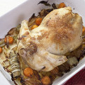 Фотография рецепта Запеченная курица с овощами автор Алексей Зимин