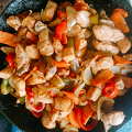 Фотография рецепта Гречневая лапша с курицей-терияки автор Nina Koval