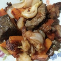 Фотография рецепта Говяжья печень с яблоками и тыквой автор Светлана Карпушина