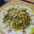 Фотография рецепта Лапша со спаржевой фасолью автор Briollin .