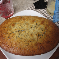Апельсиновый пирог с маком и цитрусовой глазурью