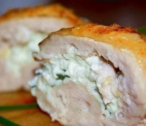 Фотография рецепта Куриные рулеты с сыром фета
