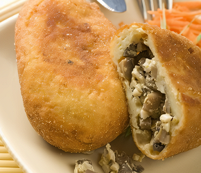 Фотография рецепта Картофельные пирожки с грибами