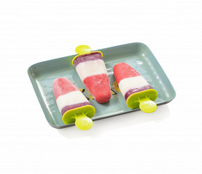 Фотография рецепта Полосатое мороженое из йогурта (popsicle)