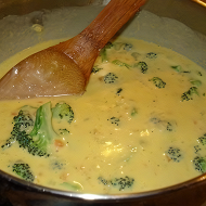 Сырный суп с овощами