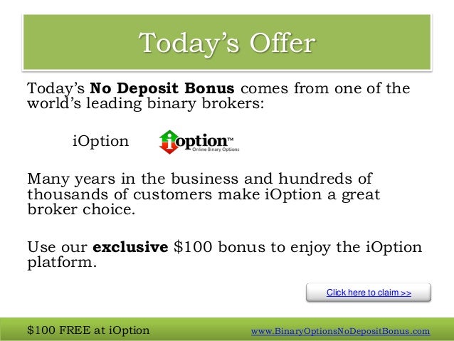 binary options no deposit bonus october 2013
