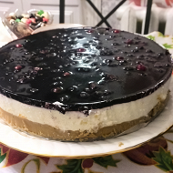 Чизкейк с персиками без выпечки