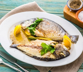 Фотография рецепта Дорада, маринованная с травами