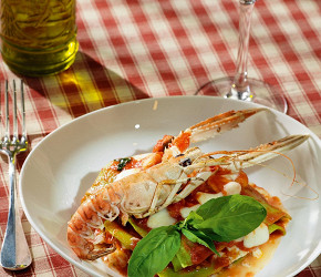 Фотография рецепта Лазанья Frutti di Mare со шпинатом