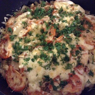 Макароны, запеченные с помидорами, под сыром