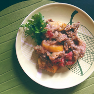 Летняя баклажанная закуска