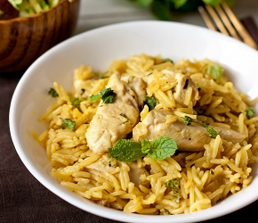 Фотография рецепта Курица с рисом и карри