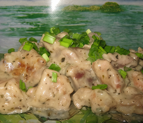 Фотография рецепта Мясо в сливочно-чесночном соусе