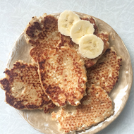 Банановые сырники с цельнозерновой мукой
