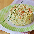 Фотография рецепта Крабовый салат с огурцом и зеленым луком автор Олеся Кудесница леса