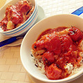 Фотография рецепта Тушеная курица в ароматном томатном соусе (Pastitsatha) автор Ольга Худина