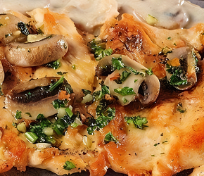 Фотография рецепта Курица с шампиньонами по-французки