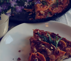 Фотография рецепта Абрикосовый тарт с медом и орехами