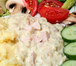 Фотография рецепта Куриное филе в соусе сырном