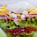 Фотография рецепта Салат праздничный картофельный автор Аленка Карлова