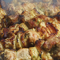 Фотография рецепта Шашлыки из курицы с цукини автор Наталья Горохова