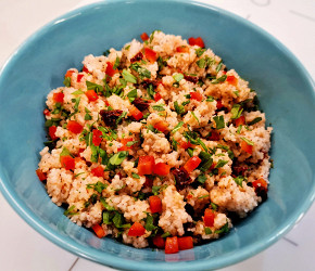 Фотография рецепта Кускус с овощами и зеленью
