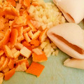 Фотография рецепта Гречневая лапша с кальмарами, грибами и цедрой автор Anny_Kashuba