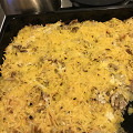 Фотография рецепта Мясо по-французски с картофелем и грибами автор Юлия Вержбицкая