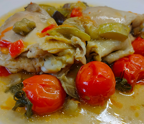 Фотография рецепта Жаркое из курицы с овощами