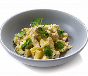 Фотография рецепта Салат из курицы с ананасом