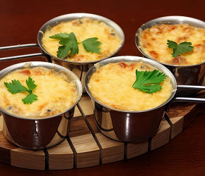 Фотография рецепта Жюльен с курицей и вешенками
