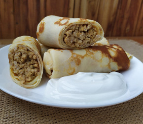 Фотография рецепта Блинчики с мясом