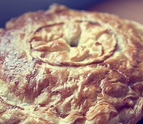 Фотография рецепта Пирог с курицей, картофелем и зеленью