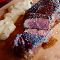 Фотография рецепта Нью-Йорк-стейк с перечным соусом автор Steak at Home