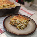 Фотография рецепта Лазанья с капустой и куриными бедрышками автор Валентина