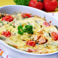 Фотография рецепта Запеченый лосось с картофелем, укропом и сливками автор Ольга Худина