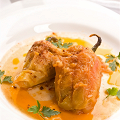 Фотография рецепта Фаршированные перцы с мясом и сыром автор Сергей