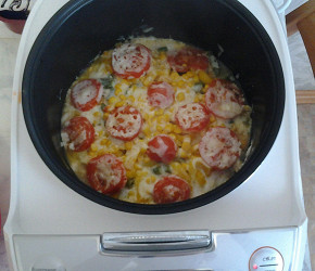 Фотография рецепта Куриное филе с овощами в мультиварке