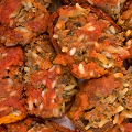 Фотография рецепта Помидоры фаршированные мясом и рисом автор Наталья Горохова