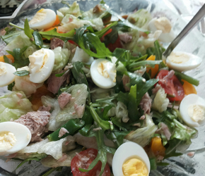 Фотография рецепта Салат с тунцом и рукколой
